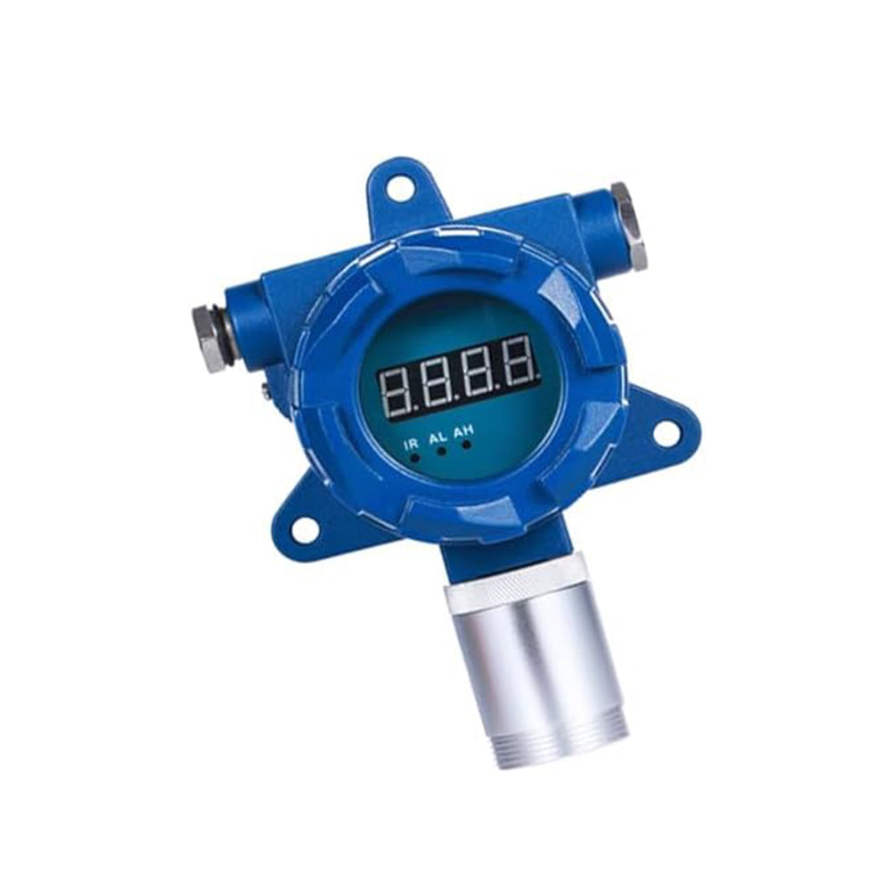 VTSYIQI NO Gas Detector Fixed Nitric Oxide Gas Leak Tester with Measuring Range 0-100ppm Resolution 0.1ppm Sound & Light Alarm 4-20mA and RS485 Output Infrared Remote Control Wall-Mounted Installation High Brightness Digital Tube Display