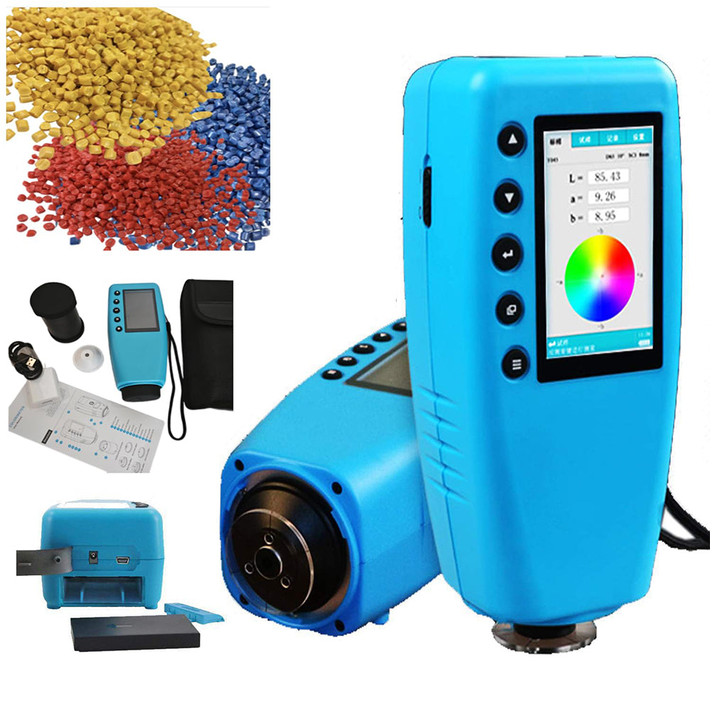 VTSYIQI Color Analyzer Colorimeter Color Difference Tester with Accuracy △E<0.03 4mm Caliber Dual Positioning 8/d Illumination Photodiode Array Sensor Auto Calibration Lithium Battery