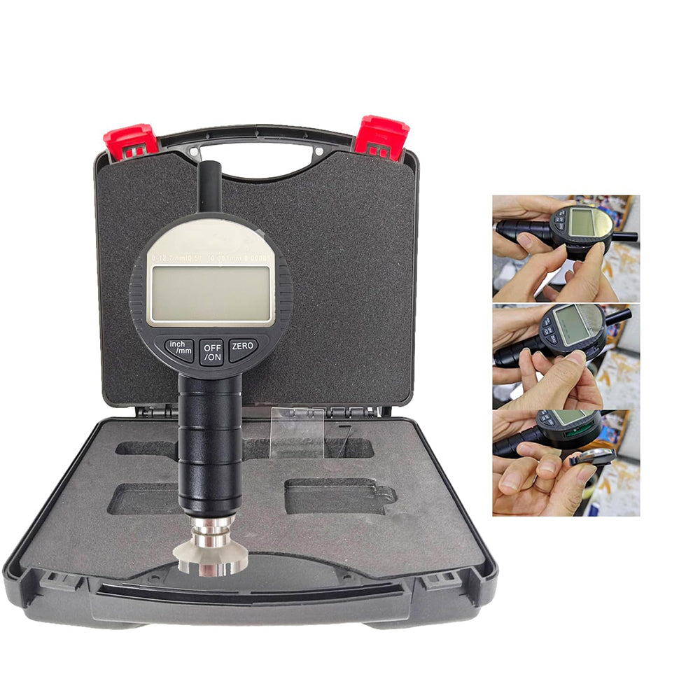 VTSYIQI Digital Anchor Pattern Tester Meter Shot Blasting and Blasting Roughness Meter with Accuracy ±2μm Metric/Inch Two Units Switchable Measuring Range 0 to 2000μm