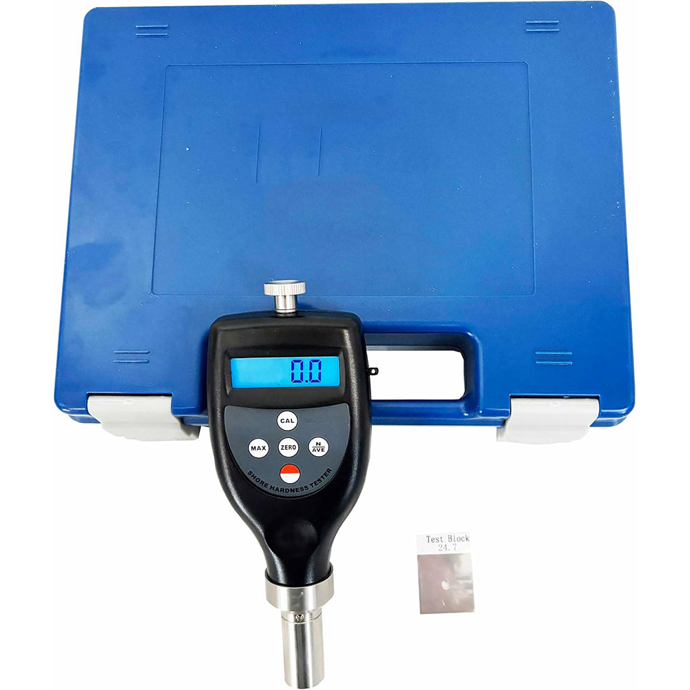 VTSYIQI Handheld Shore B Durometer Shore B Hardness Tester with Measurement Range 10HB~90HB Indenter R 0.1 Cone Resolution 0.1H Accuracy ≤±1H Tested Materials Middle Hard Rubber Materials Typewriter Rollers Etc