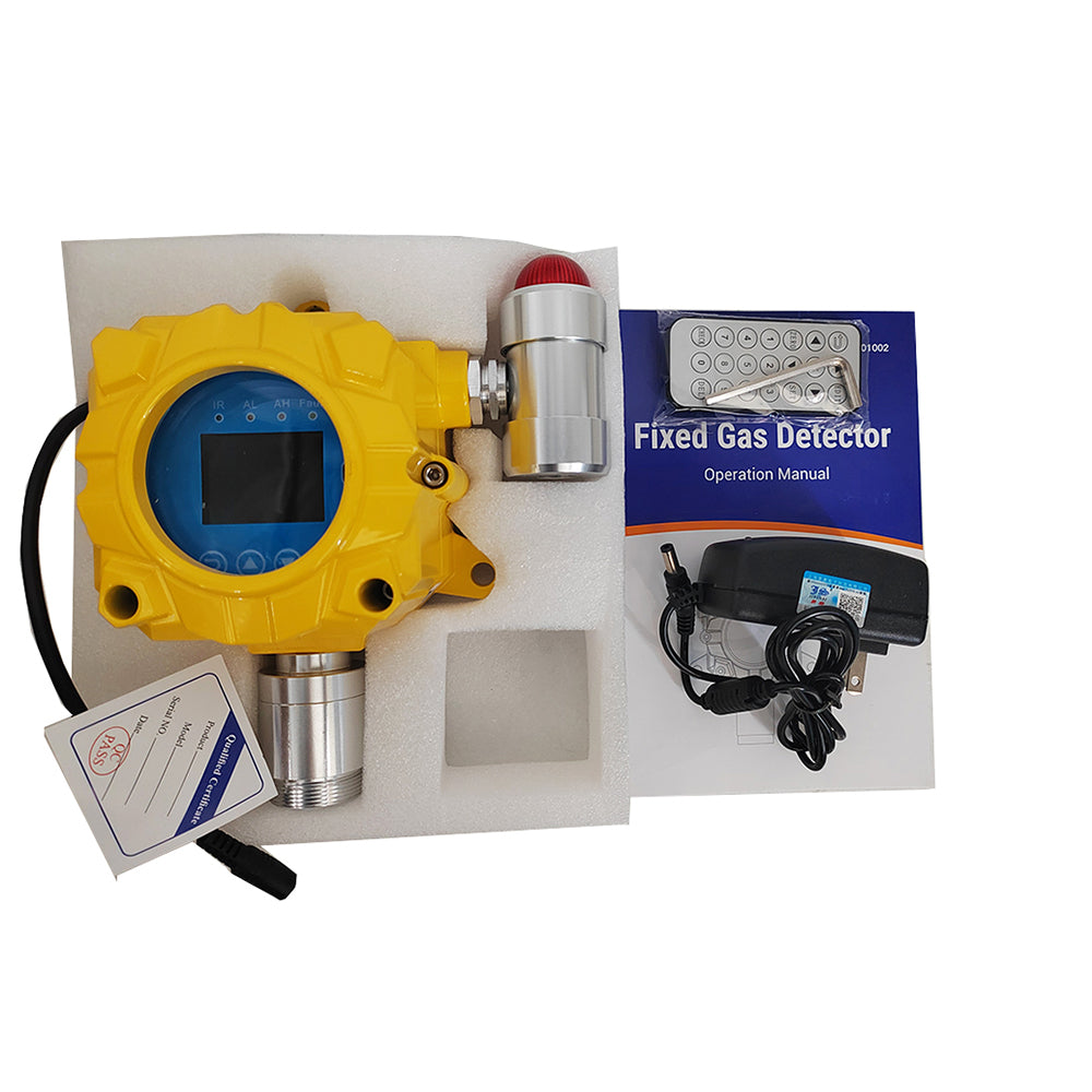 VTSYIQI H2 Gas Detector Hydrogen Concentration Measurement with Measuring Range 0-1000ppm Resolution 1ppm L-Alarm 50ppm H-Alarm 150ppm Aluminum Shell Wall-Mounted