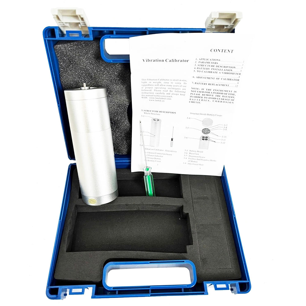 VTSYIQI Portable Vibration Calibrator Vibration Meter Calibrator Vibrometer Calibrator for Quick and Easy Checking of Accelerometers Vibration Monitoring Systems Recording Systems