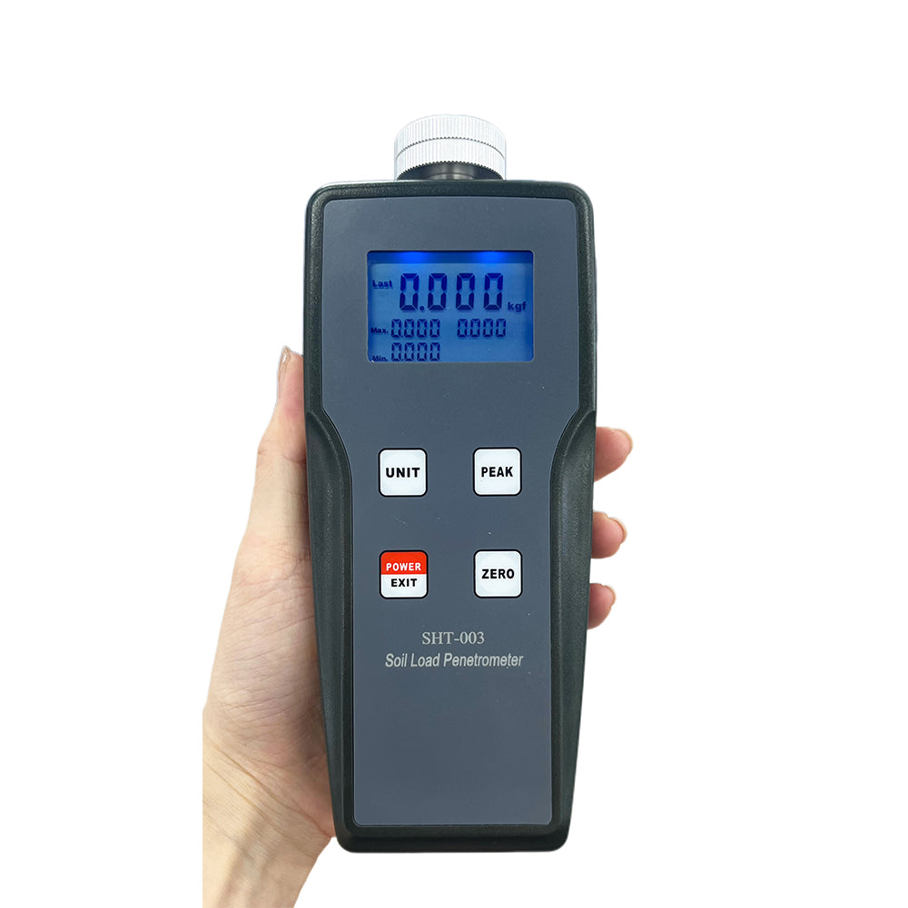 VTSYIQI Digital Soil Compaction Tester Meter Ground Bearing Capacity Detector Soil Load Penetrometer with  Accuracy ≤0.25% Measuring Range 0kg to 100kg 0N to 1000N Testing Backfill Soil Clay Sand and Mixed Soil After Rolling