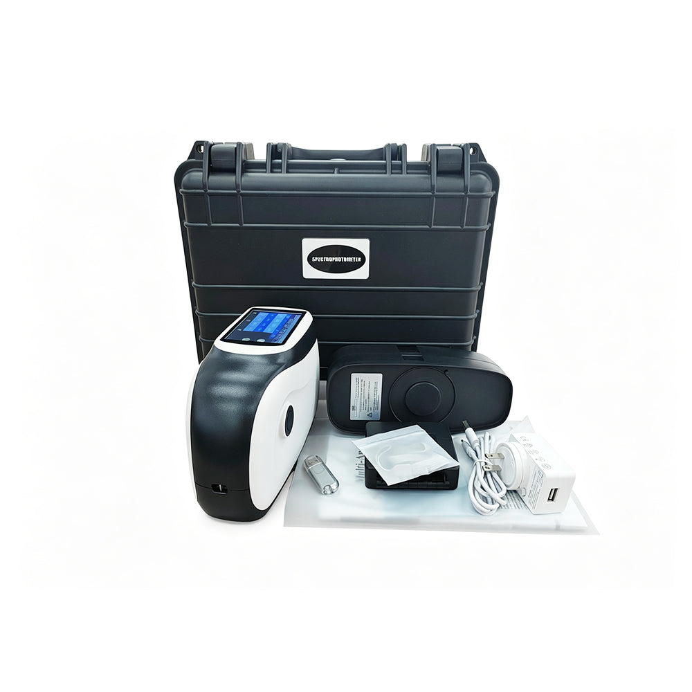 VTSYIQI 25°45°110° Degrees Spectrophotometer Multi-Angle Spectrophotometer with Measurement Range 0~600% Wavelength Range 400nm-700nm Spectrophotometric Mode Concave Grating Measuring Aperture Φ12mm
