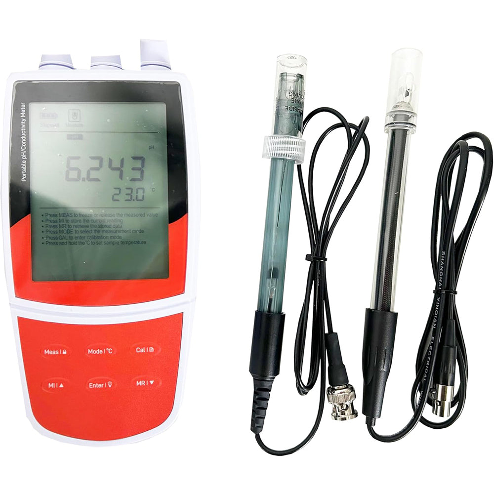 VTSYIQI Multi Parameter Water Quality Analyzer Portable Multiparameter Water Quality Analyzer with Conductivity Standard Solutions TDS Range 0 to 10.00 100.0 1000 ppm 10.00 200.0 ppt Resistivity Rangen0.00 to 20.00 MΩ USB Communication Interface