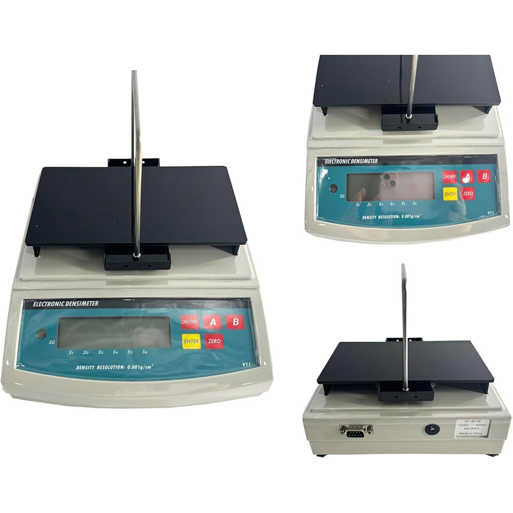 VTSYIQI Liquid Density Tester Digital Liquid Density Meter with Maximum Weight 120g  Measuring Range 0.0001—99.9999g/cm3 Density Resolution 0.0001 g/cm3 Single-Button Auto-Calibration Auto-Detection Function