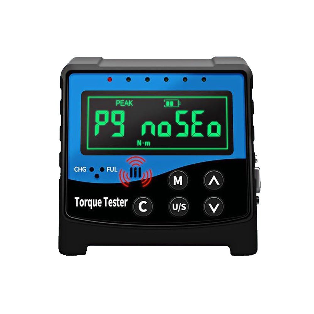 VTSYIQI Torque Wrench Calibration Torque Sensor Calibration Meter with Connector Size 3/4 Torque Range 55.0 To 550.0N.m 2000 Group Data Storage Three Units Nm, Kgf.cm, lbf.in. Output Function USB Line