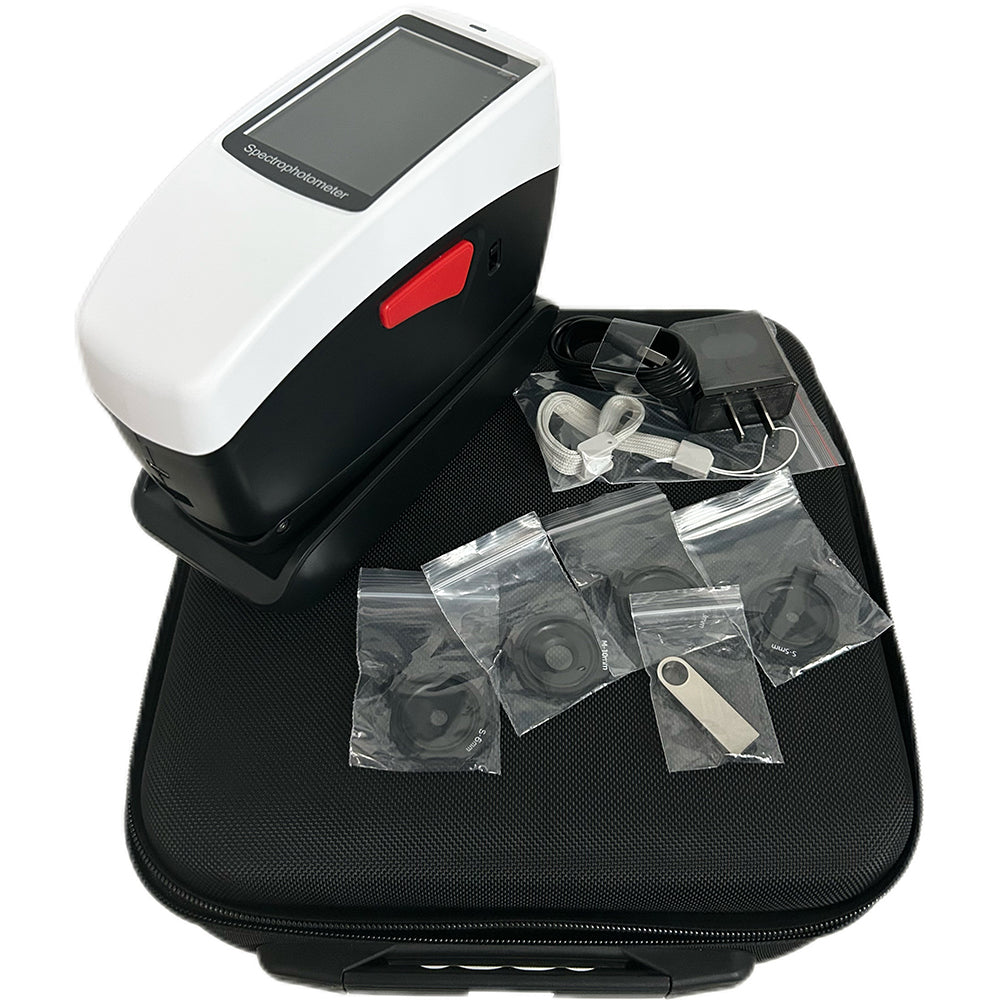 VTSYIQI Multi-Aperture Spectrodensitometer Color Density Measurement Equipment with Caliber 11mm 10mm 6mm 5mm 3mm Measurement Repeatability dE*ab≤0.02 Measuring Structure D/8 SCI+SCE Over 30 Measurement Parameters and Nearly 40 Evaluation Light Sources