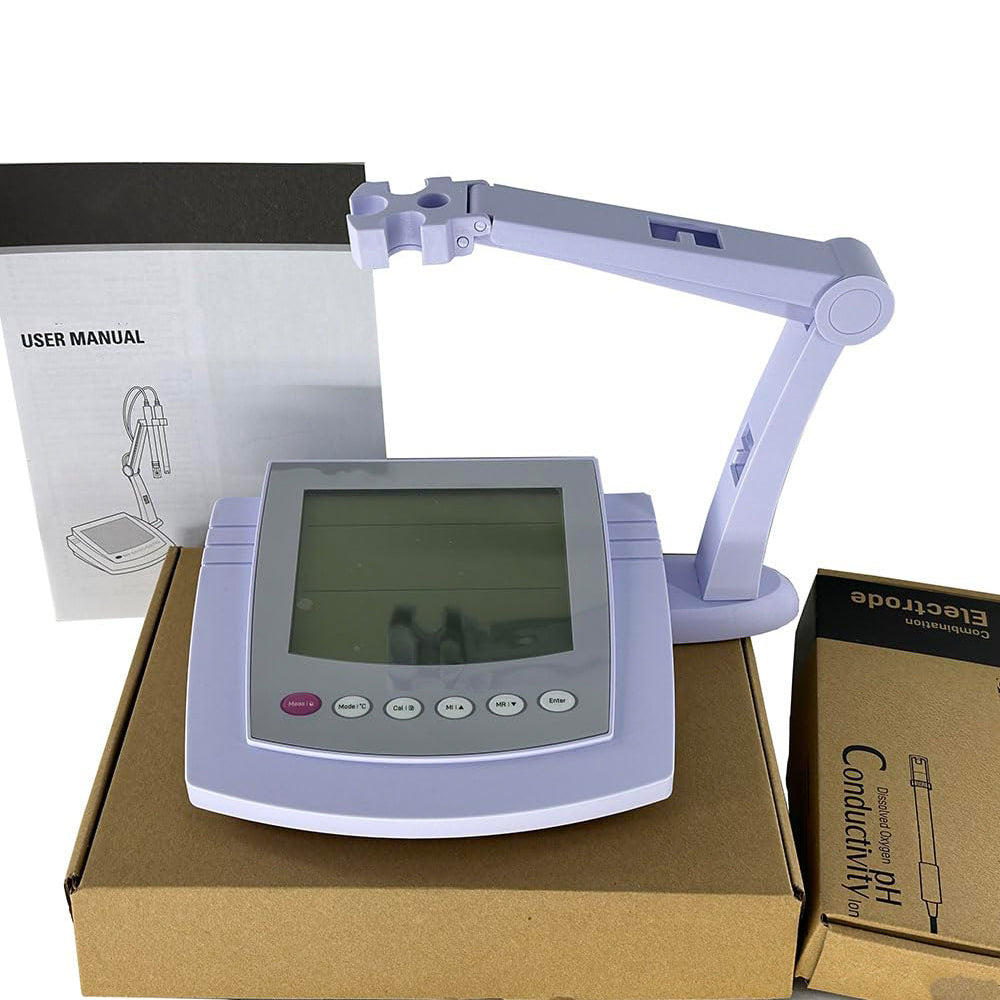 VTSYIQI Sodium Ion Meters Na Ion Concentration Meter Counter with Calibration Fluid Range 0.002 to 69000 ppm Automatic Temperature Compensation Function Accuracy ±0.5% F.S.Resolution 0.001 0.01 0.1 1 Automatic