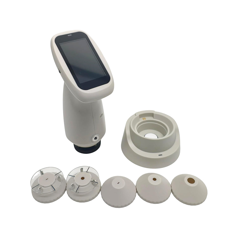 VTSYIQI Paint Spectrophotometer Multi Aperture Spectrophotometer for Printing Ceramics Color Difference Quality Control with Light Source Combined Full Spectrum LED Light Source, UV Light Source Six Measuring Apertures