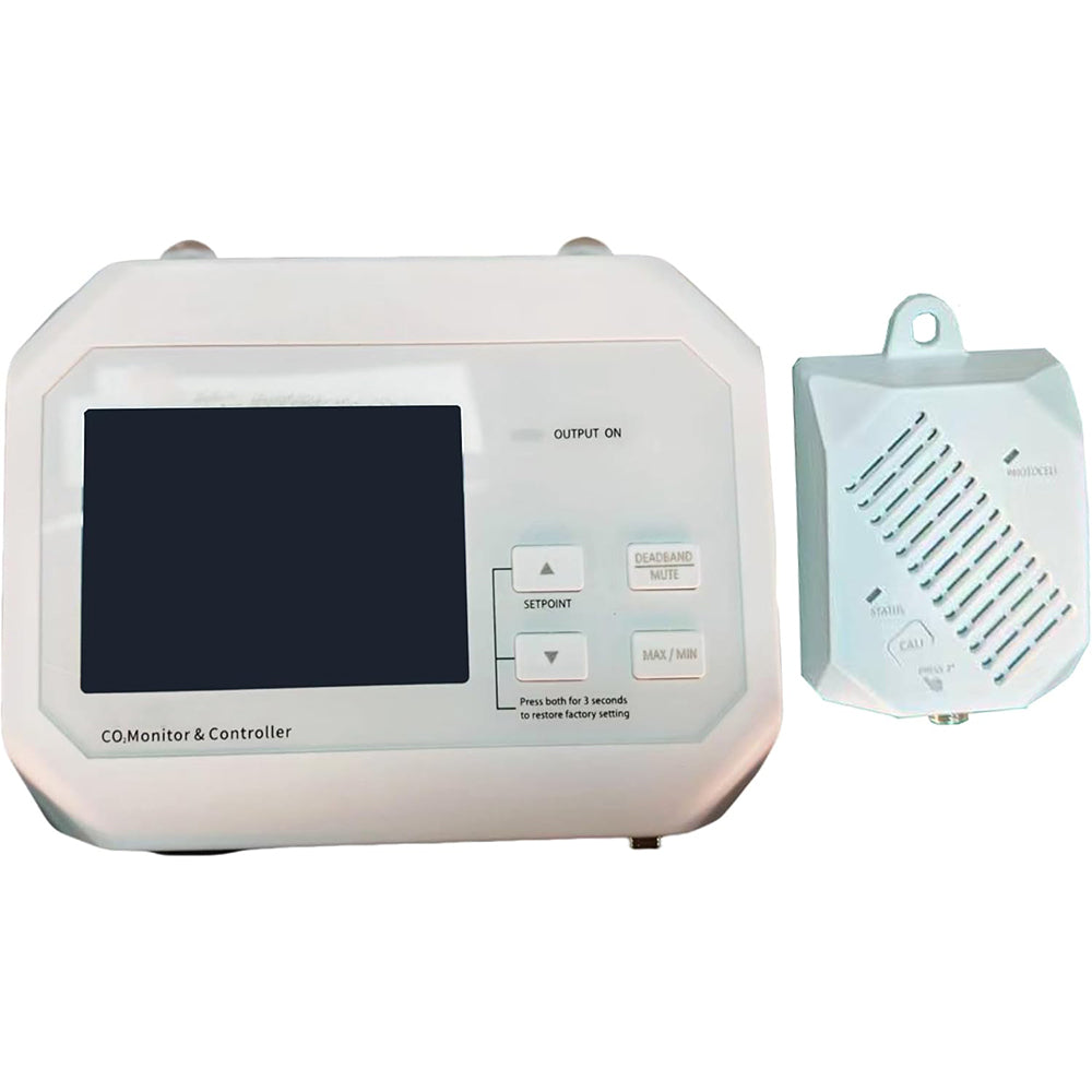 VTSYIQI Wall Mount CO2 Monitors Digital Carbon Dioxide (CO2) Controller Monitor with CO2 Measurement Accuracy 50ppm /Reading 5% CO2 Measurement Accuracy 50ppm /Reading 5% Two Mode Human Mode Plant Mode