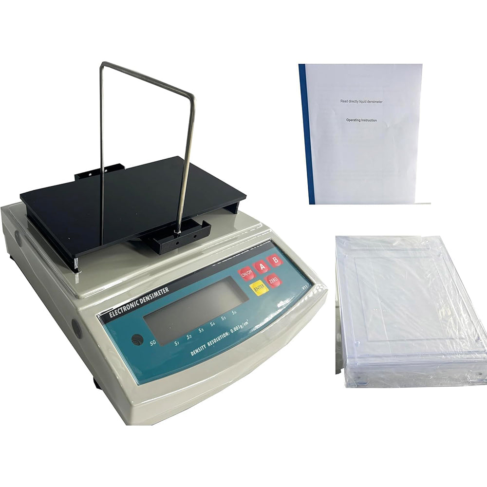 VTSYIQI Liquid Density Meter Tester Analyzer with Measuring Range 0.0001—99.9999g/cm3 Maximum Weight 120g Density Resolution 0.0001 g/cm3 for Oil Petroleum Cosmetics Paints Coatings Inks Flavors