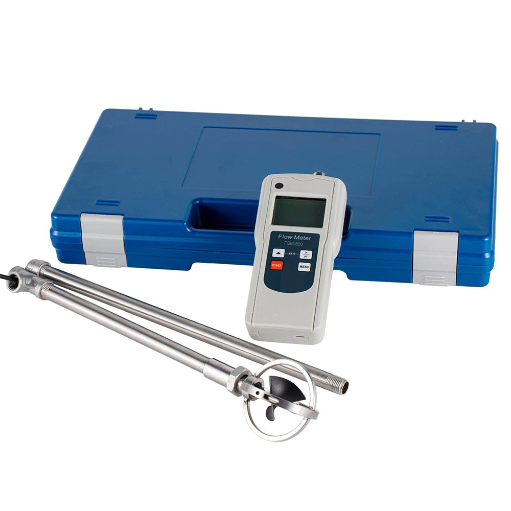 VTSYIQI Water Flow Speed Meter Flow Velocity Meter River Velocity Meter for Open Channel Flow Such As Fresh and Seawater Stream River Etc with Speed Range 0.01-5.00 m/s Temperature Range -10 ° C-50° C Pole Positioning Measurement Method