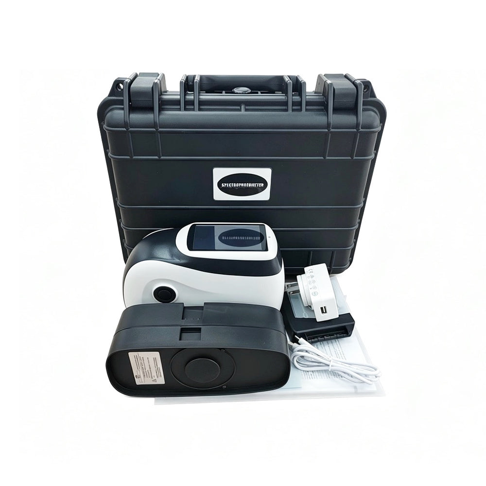 VTSYIQI Digital Three Angle Spectrophotometer 25°45°110° Degrees Spectrophotometer with Sensor 256 Image Element Double Array CMOS Image Sensor Measuring Angle 25° 45° 110° Measuring Aperture Φ12mm