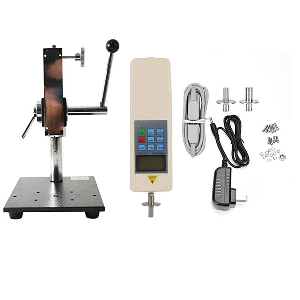 VTSYIQI Digital Fruit Penetrometer with Hardness Test Stand with Two Measuring Head Φ11.1mm Φ7.9mm Data Storage Function Range 0.2 - 10Kg/cm2 (X 105 pa) 0.4 - 20Kg/cm (X 105 pa) for Measuring Soft and Hard Fruits