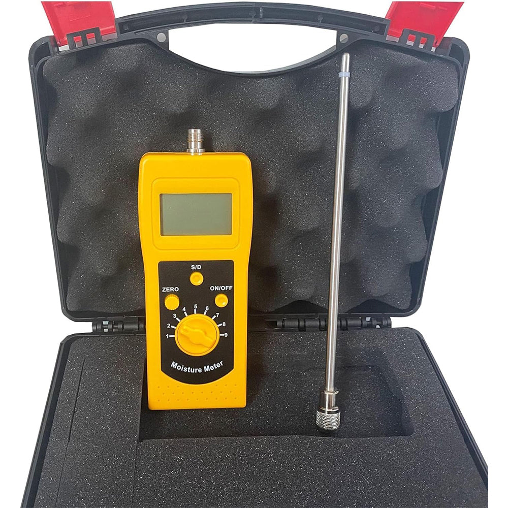 VTSYIQI Sand Moisture Analyzer Digital Sand Moisture Meter with Measuring Range 0~90% Accuracy ±0.5% n Backlit LCD Display Dial Operation Is Simple And Easy To Use Anti-interference Performance