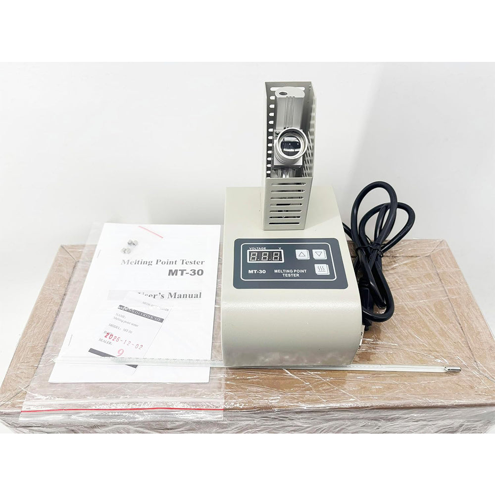 VTSYIQI Melting Point Apparatus Melting Point Instrument with Test Range 50-300°C Accuracy ±1.0℃ Ambient Temperature (15-35)°C for Melting Point of Drugs Reagents Fragrances and Other Organic Crystalline Substances