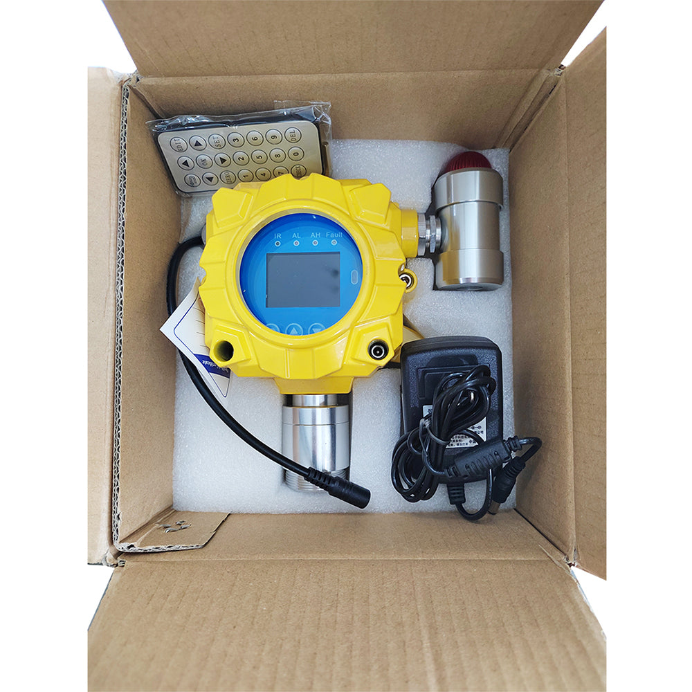 VTSYIQI CLO2 Gas Monitor Fixed Chlorine Dioxide Gas Detector Chlorine Dioxide Leak Detector with Resolution 0.1ppm Remote Control Output Current 4-20mA Measuring Range 0 to 50ppm