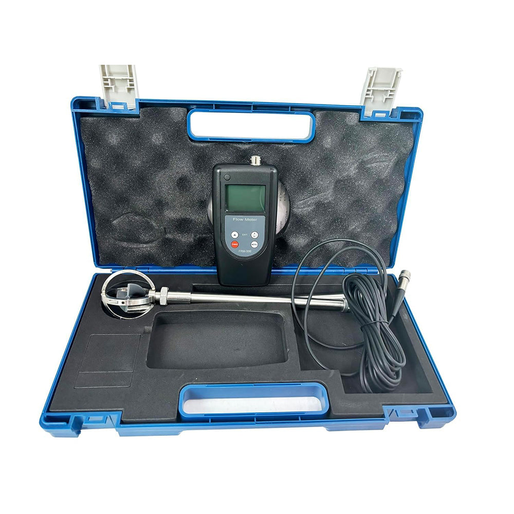 VTSYIQI Water Flow Rate Meter Flow Rate Measurement Water Velocity Meter with Pole Positioning Measurement Method Flow Measurement Error ≤1.5% Speed Range 0.01-5.00 m/s Temperature Range -10 ° C-50° C LED Backlight for Open Channel Flow