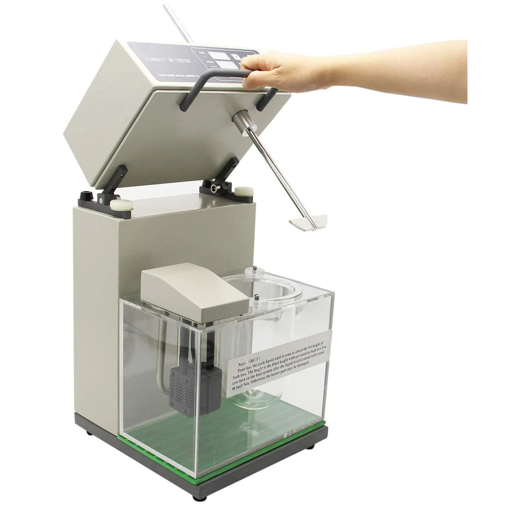 VTSYIQI Capsule Dissolution Tester Tablet Dissolution Testing Machine with One Cup and One Lever Basket Swing Range ±1mm Paddle Oscillation Range ±0.5mm Speed Range 20-200rpm Accuracy ±2rpm Automatic Detection Automatic Diagnosis