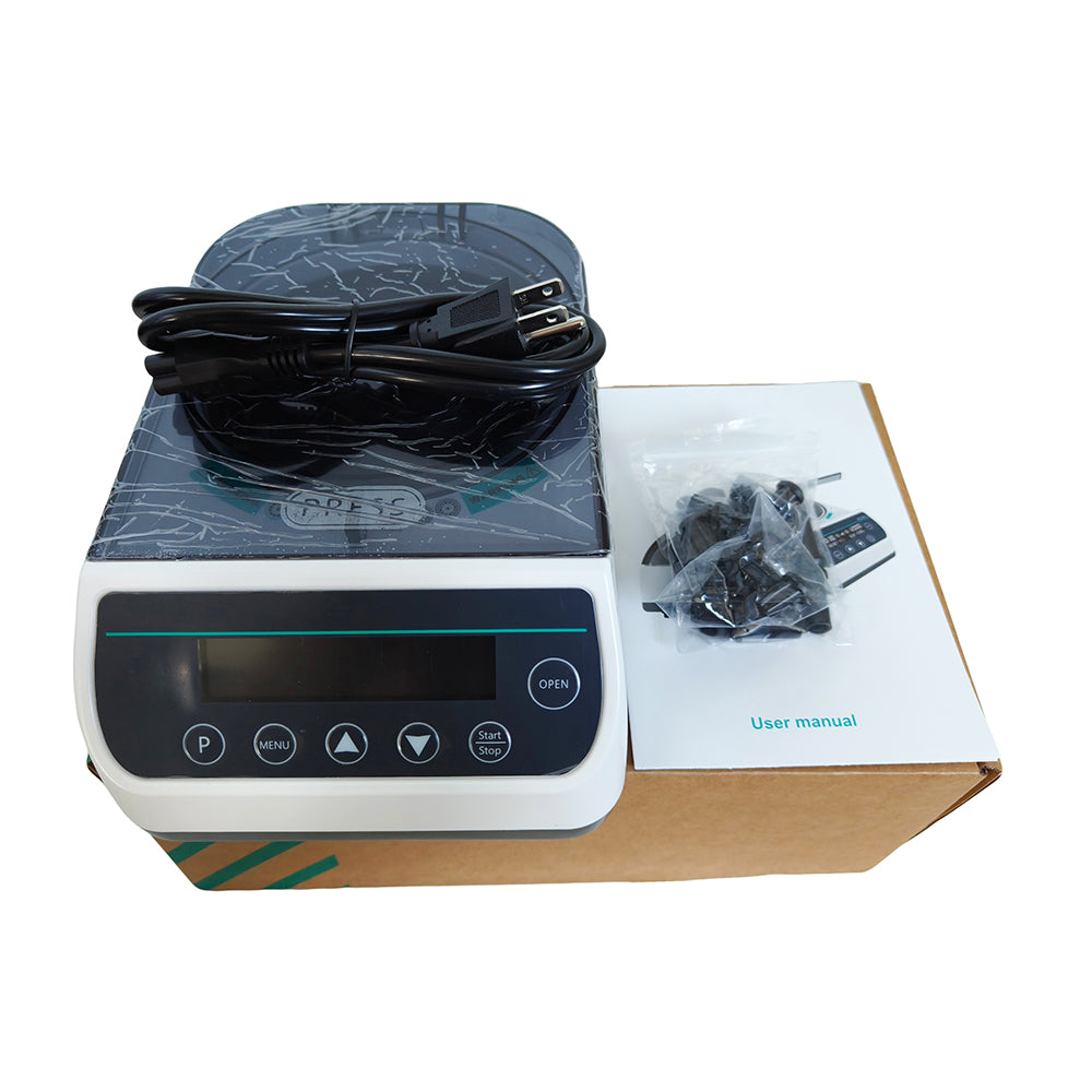 VTSYIQI High Speed Mini Centrifuge Laboratory Centrifuge Machine with Max Relative Centrifuge Force 9660xg Enclosed High-speed Type Rotor Rotation Speed 1000-12000rpm±5% LCD Display Timing Function