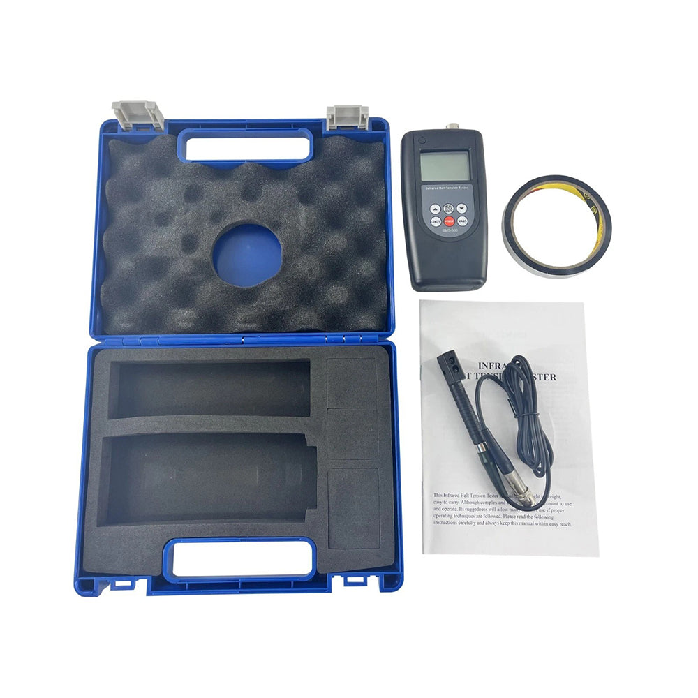 VTSYIQI Infrared Belt Tensiometer Belt Tension Tester Meter Gauge with Laser Sensor Measurement Range 10Hz~500Hz Measure Belt Tension in Motors and Other Machinery
