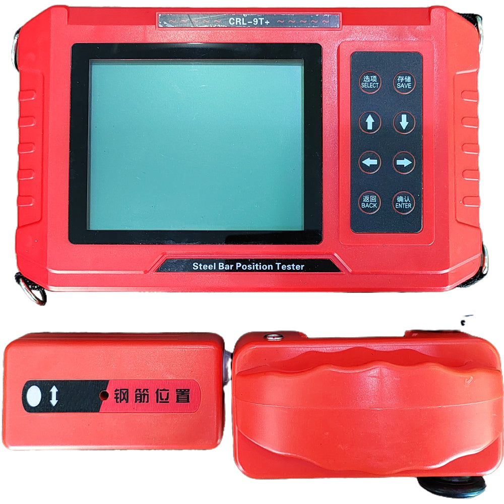 VTSYIQI Digital Rebar Locator Reinforcement Detector Rebar Scanner with Protective Layer Thickness First Range 6mm-90mm Second Range 7mm-200mm Steel Bar Diameter Ф6mm-Ф50mm for Rebar Diameter and Testing Rebar Spacing