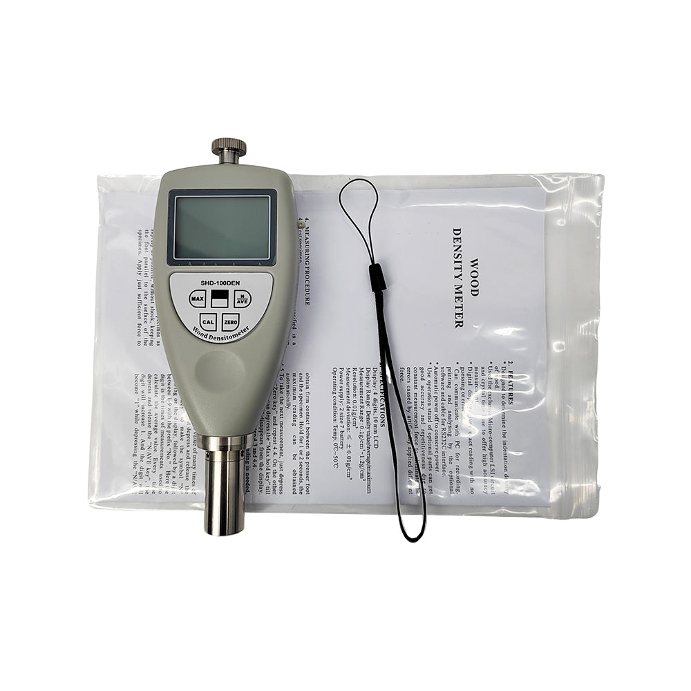 VTSYIQI Wood Density Meter Wood Density Measurement Instrument with Test Range 0.01g/cm³ ~1.2g/cm³ Accuracy of Measurement ≤ ±0.01g/cm³ Digital Display 4-bit 10 mm Liquid Crystal  for Measure the Density of Wood