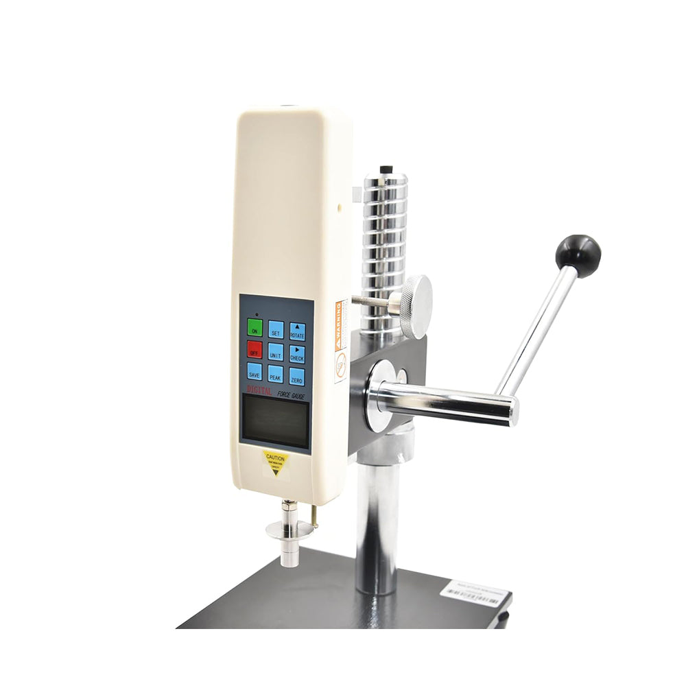 VTSYIQI Hardness Test Stand and Digital Fruit Hardness Tester with Two Measuring Head Φ11.1mm Φ7.9mm Data Storage Function Range 0.2-15Kg/cm2(×105pa) 0.4-30Kg/cm2(×105pa) Division Value 0.01 Kg/cm2