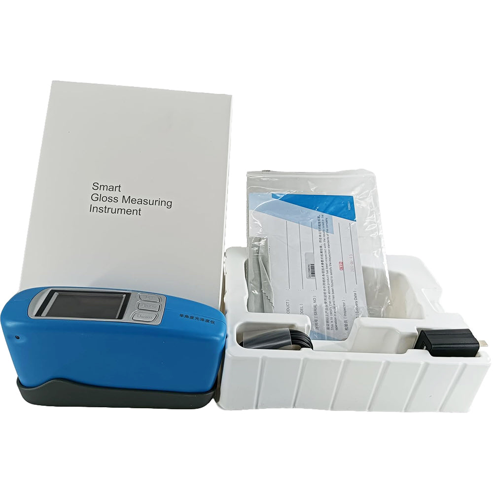 VTSYIQI Portable Gloss Meter Intelligent Paint Glossmeter with 60 Degree Measuring Range 0 to 1000GU LCD Display
