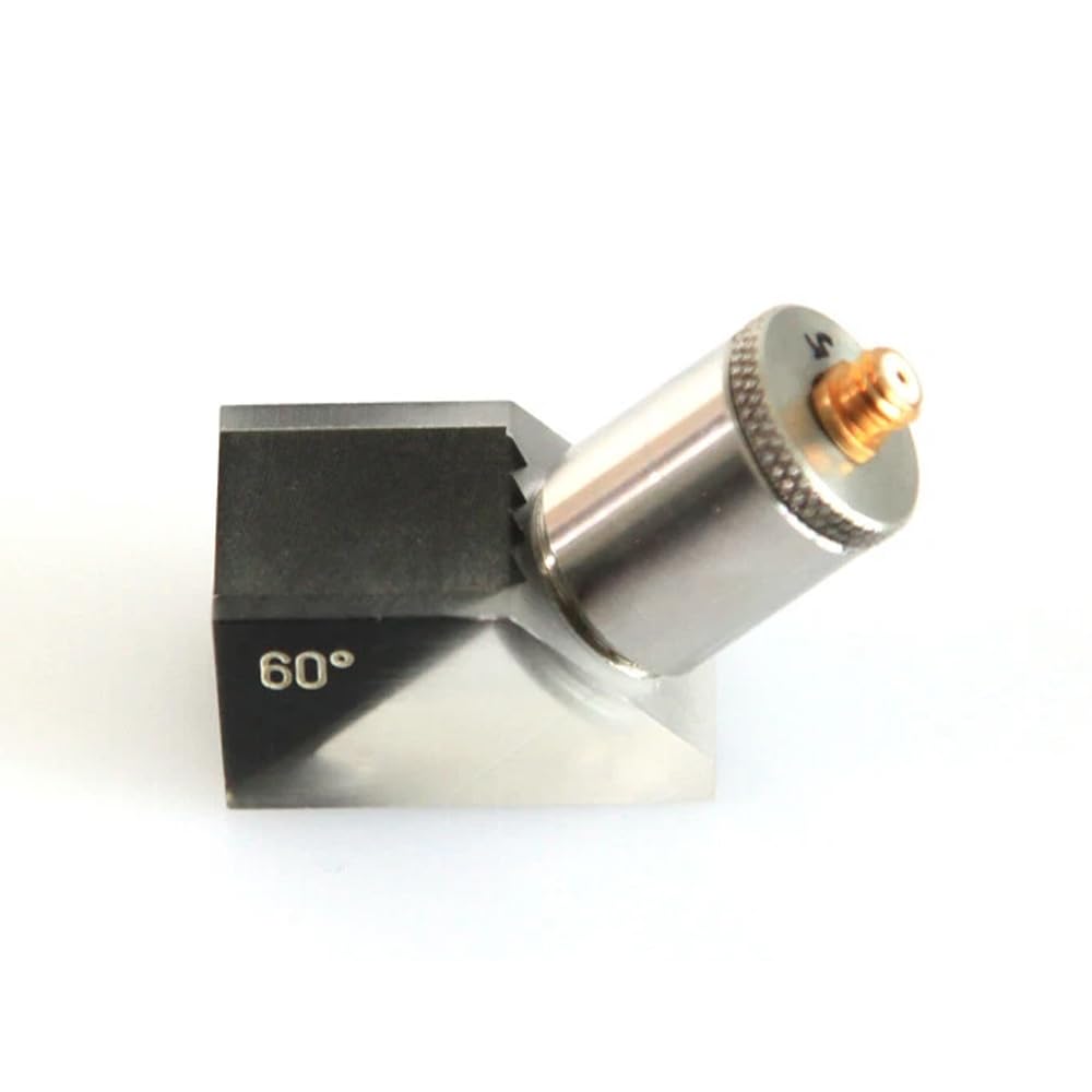 VTSYIQI Screw-in Wedge Angle Beam Probe with 5MHz Diameter 10mm | Ultrasonic Flaw Detector Probes Transducers 60° Wedge Screw-In Transducer for NDT Testing