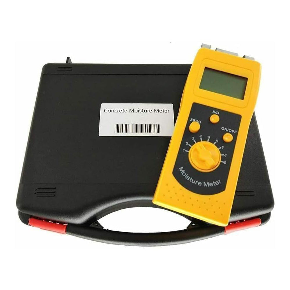 VTSYIQI Concrete Moisture Meter Tester Gauge Analyzer with Measuring Range 0.00-2.00%(d) 0.0-50.0%(s) for Walls Tiles Ground Floor Gypsum Board Marble Mud Cement Glass Brick
