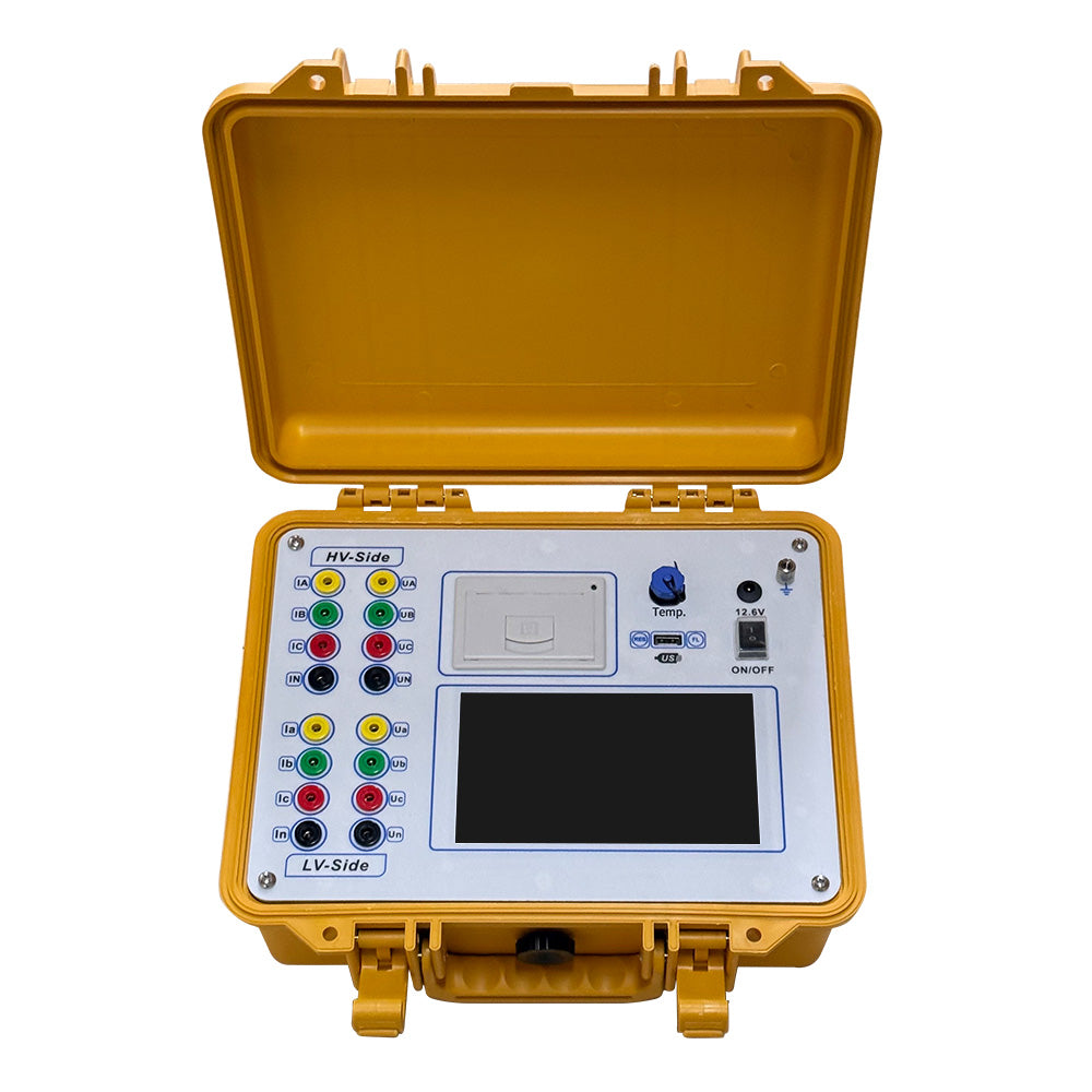 VTSYIQI Transformer Turns Ratio And DC Resistance Tester with Transformer Turns Ratio Range 0.9～2000 DC Resistance 10A Thermal Printer Printing Function Data Storage 100 Test Records