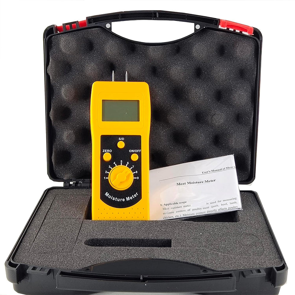 VTSYIQI Fresh Meat Moisture Meter Pork Beef Lamb Chicken Moisture Analyzer Instrument with Measurement Range 10 to 90% Accuracy 0.1 LCD Display Only for Fresh Meat
