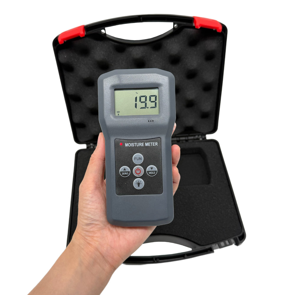 VTSYIQI Moisture Meter for Concrete Testing & Measuring Tools with Measuring Range 0-70%(cd00) Resolusion 0.1 LCD Display Accuracy ± 0.5(main Moisture Range)  Auto Temperature Compensation Function