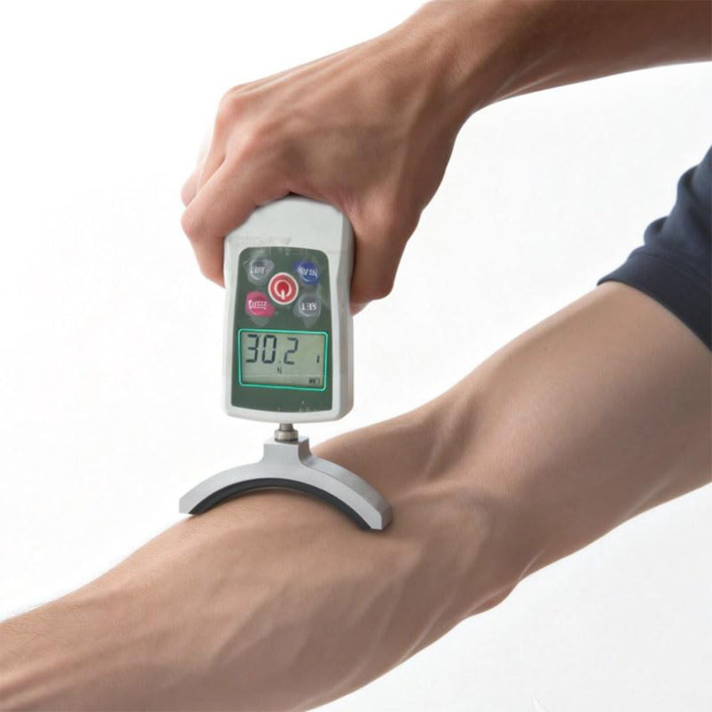 VTSYIQI Digital Muscle Strength Tester Muscle Strength Testing Devices with Maximum Load Value 500N;50kg;110Lb Load Division Value 0.1N; 0.01kg; 0.01Lb Accuracy ±1％ Automatic Backlight, Buzzer Alarm Function