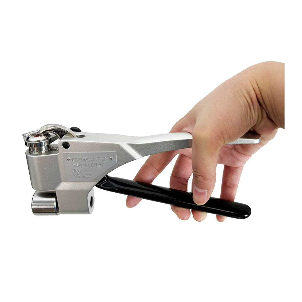 VTSYIQI Webster Hardness Tester Webster Durometer for Aluminum Alloy Aluminum Profiles with Hardness Range 25-110HRE,58-131HRV Thickness 0.6-13mm Inner Diameter>10mm