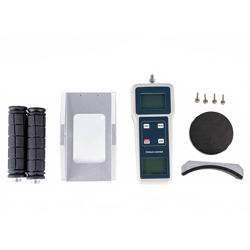 VTSYIQI Muscle Strength Meter Muscle Dynamometer with Accuracy ±0.5% FS ± 1Digit Force Range ±50kgf,±490N,±110Lbf 4 Measurement Unit for Selection, N, Kg, Lb, G Safe Load 150%FS  Backlight Display
