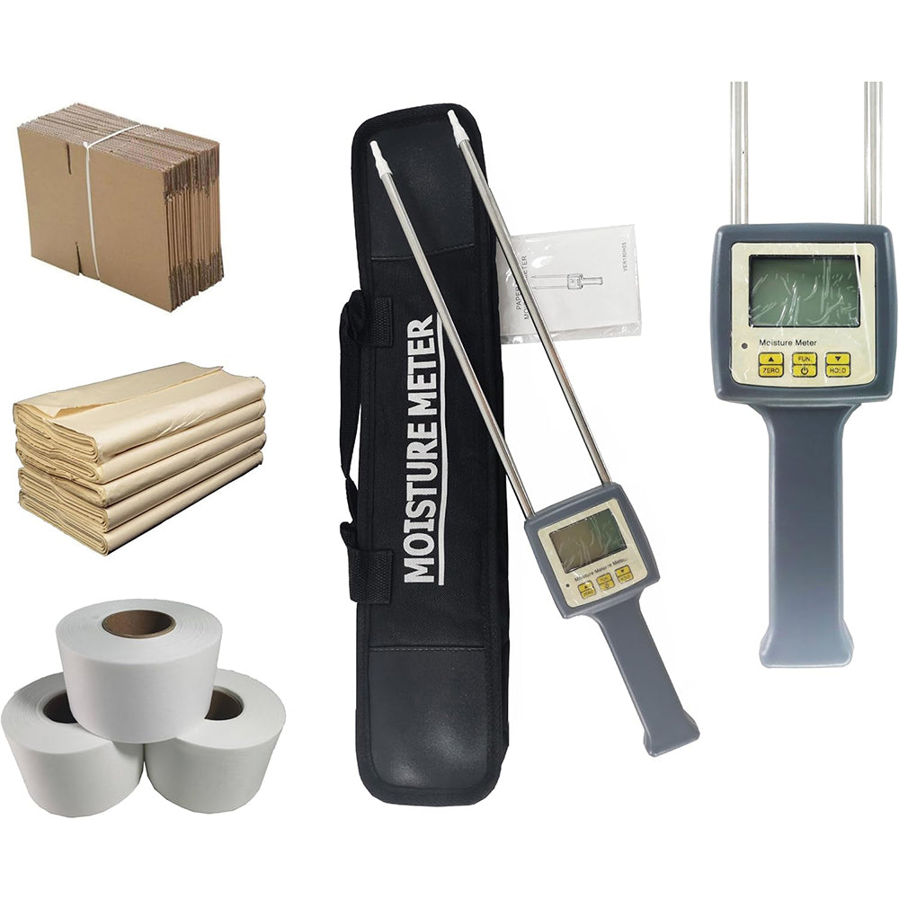 VTSYIQI Digital Pin Type Paper Moisture Meter Measuring Range 0 to 95% for measuring moisture content of paper materials