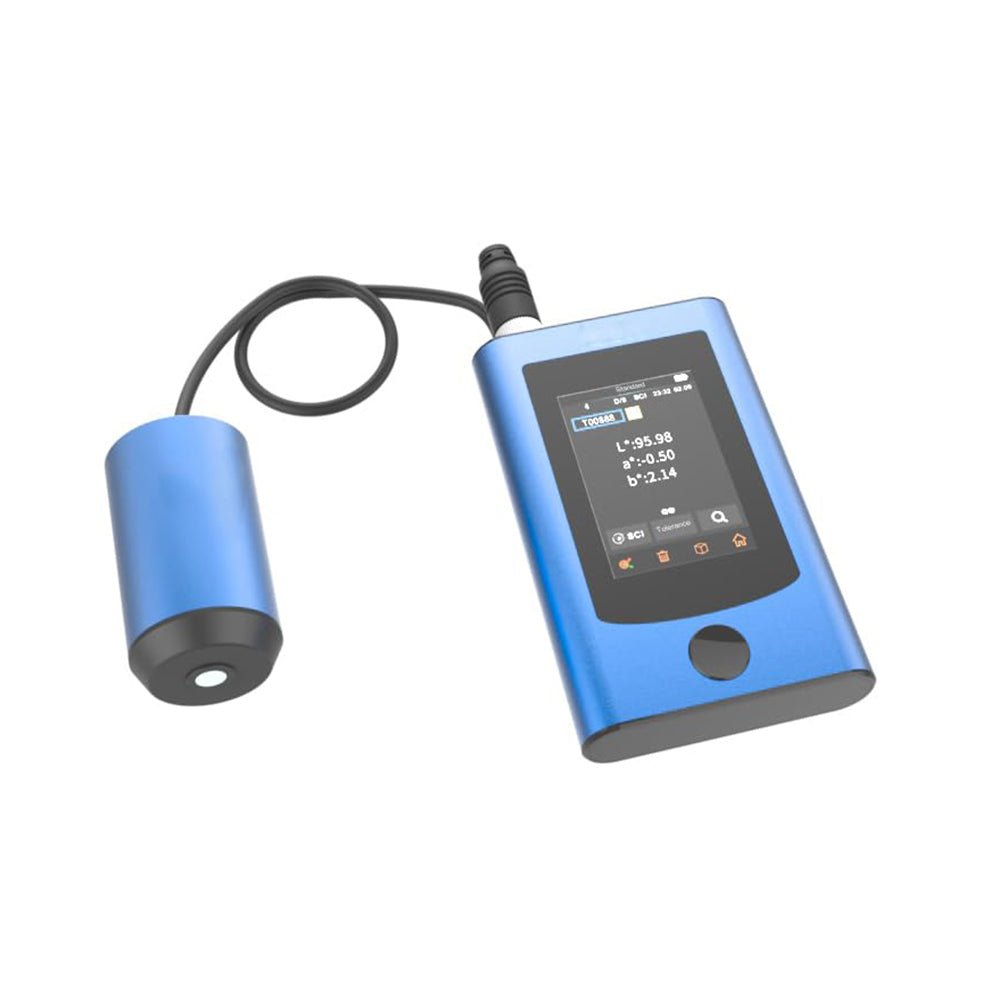 VTSYIQI Handheld Spectrophotometer Micro Aperture Spectrophotometer with Equipped With a Dual-channel Silicon Photodiode Array Sensor and a Nano-integrated Spectral Device Measuring Diameter 1mm Combined Full-spectrum LED Light Source