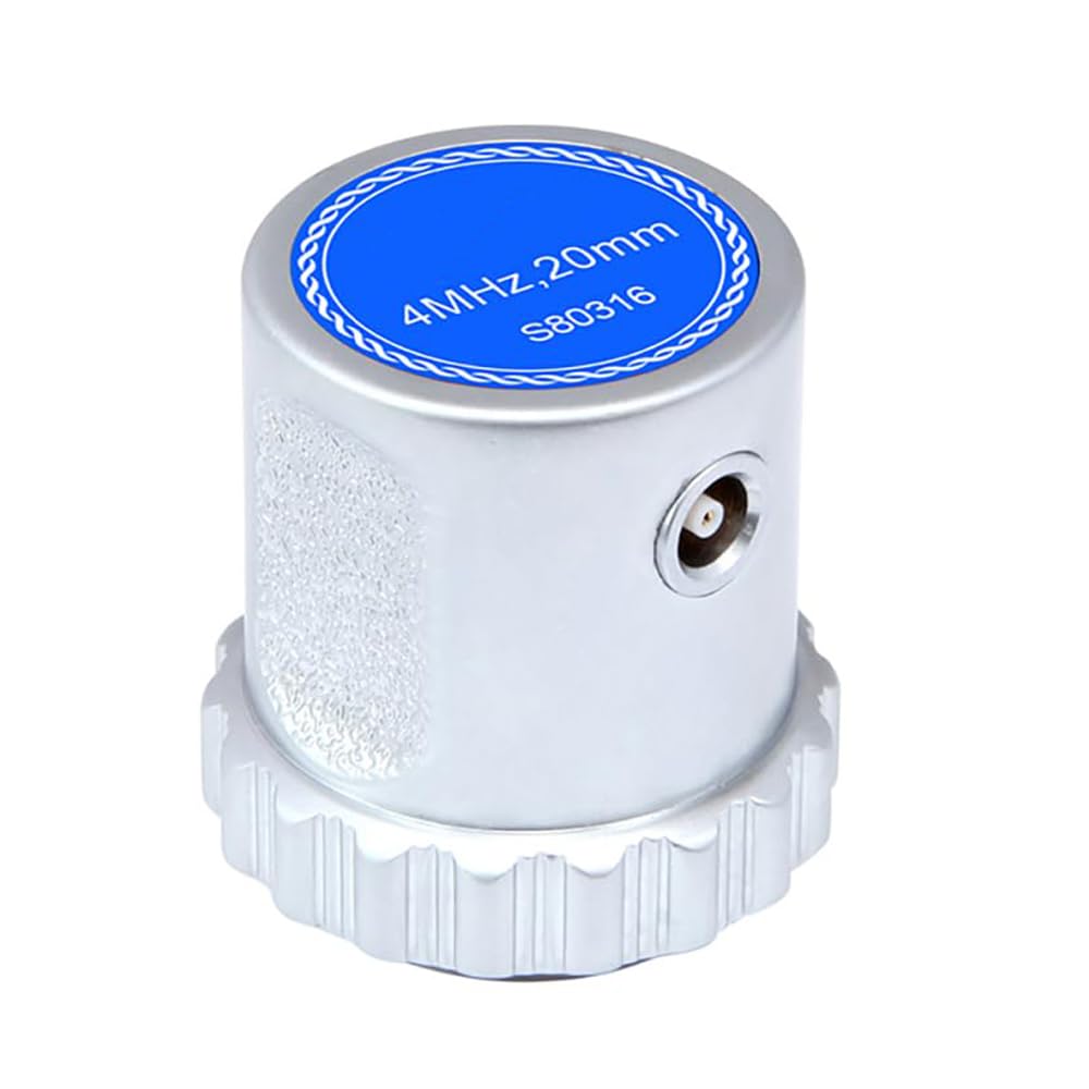 VTSYIQI Ultrasonic Flaw Detection Straight Probe 4MHz 20Mm UT Straight Beam Probe with Frequency 4Mhz Element  Size 20Mm  Focus Length 68Mm LEMO‑00 Port for Industrial Defect Detection
