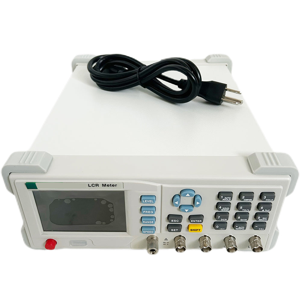 VTSYIQI Benchtop LCR Meter Bridge Inductance Resistance Capacitance Test Instrument with Frequency 10Hz-10kHz Continuously Adjustable 1Hz Step USB RS232 Interface Basic Accuracy 0.1% for Inductance Resistance Capacitance Test