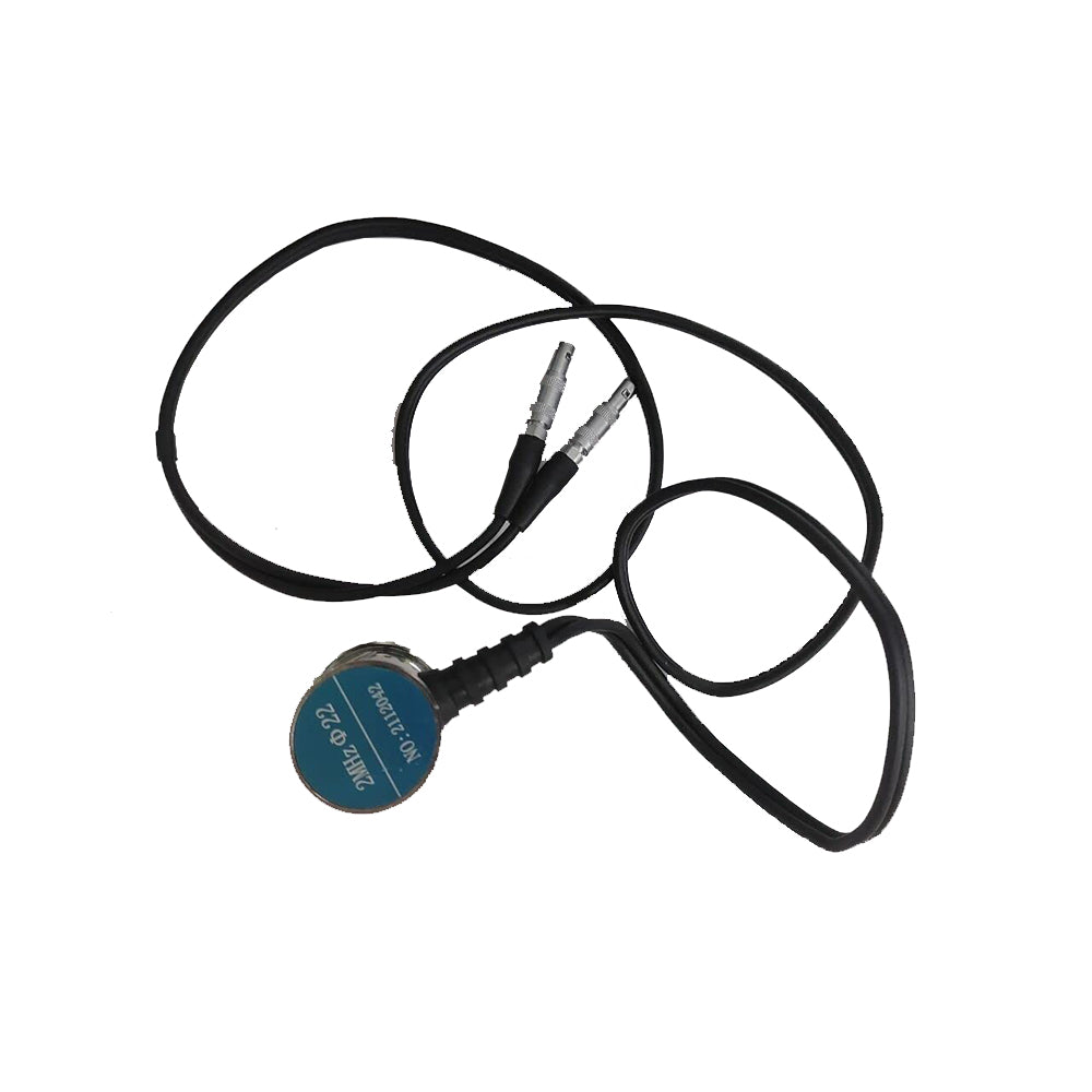 VTSYIQI The Ultrasonic Thickness Gauge Probe Transducer Replacement Sensor with 2MHZ Φ22mm for Cast Iron