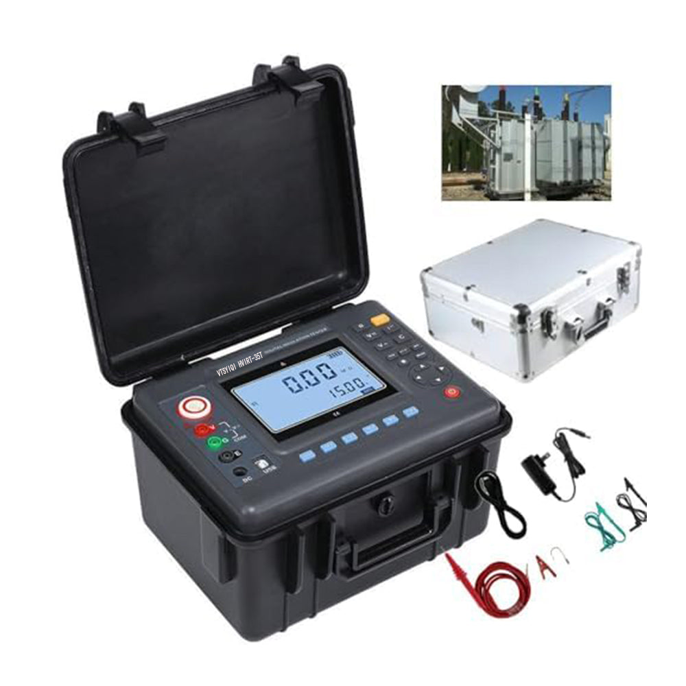 VTSYIQI 10Kv Insulation Tester 35TΩ Insulation Resistance Meters with 35 Teraohms Resistance 10Kv Multi-Range Test for Resistance Voltage Current Capacitance Test Lithium Battery
