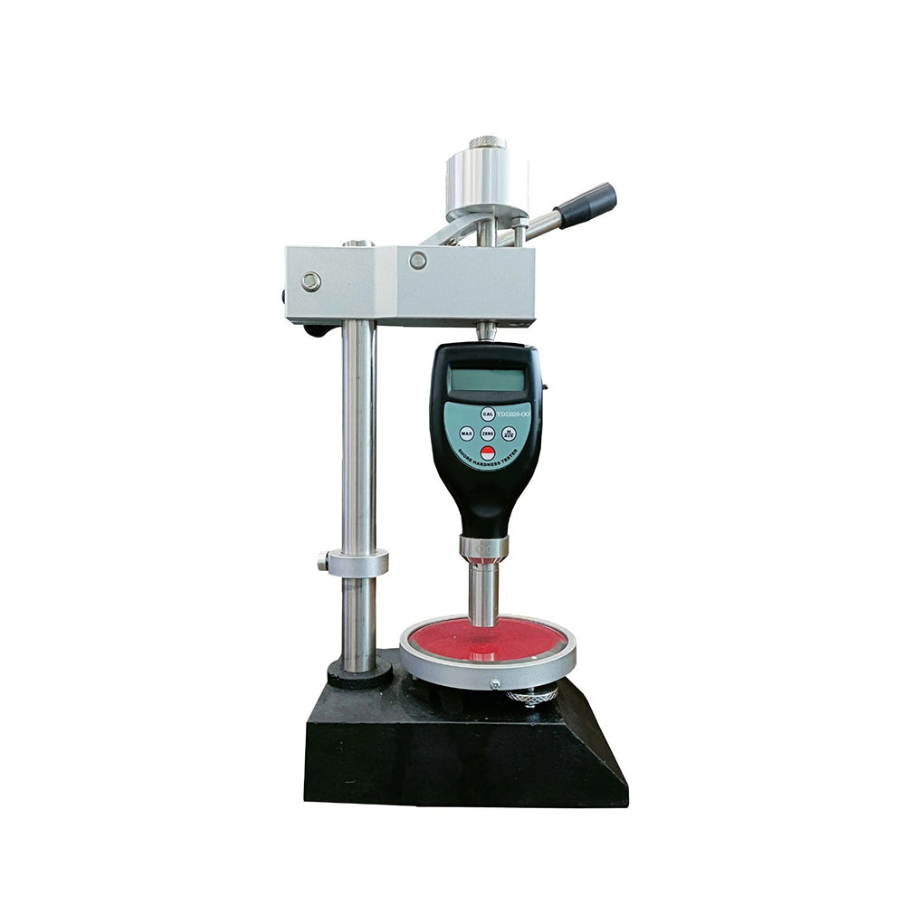 VTSYIQI Shore OO Hardness Tester Shore OO Durometer with Test Stand Measurement Range 10HOO~90HOO Resolution 0.1H ASTM ISO Standard for Soft Elastic Materials Shore Hardness Measurment