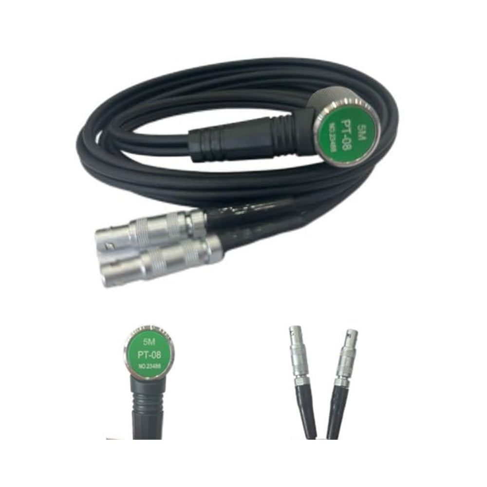 VTSYIQI Ultrasonic Thickness Gauge Transducer PT-08 Probe with Measurement Range 1-100.0mm Frequency 5MHz Crystal Diameter 8mm for UM-1 UM-2 UM-4 UM-5 Etc