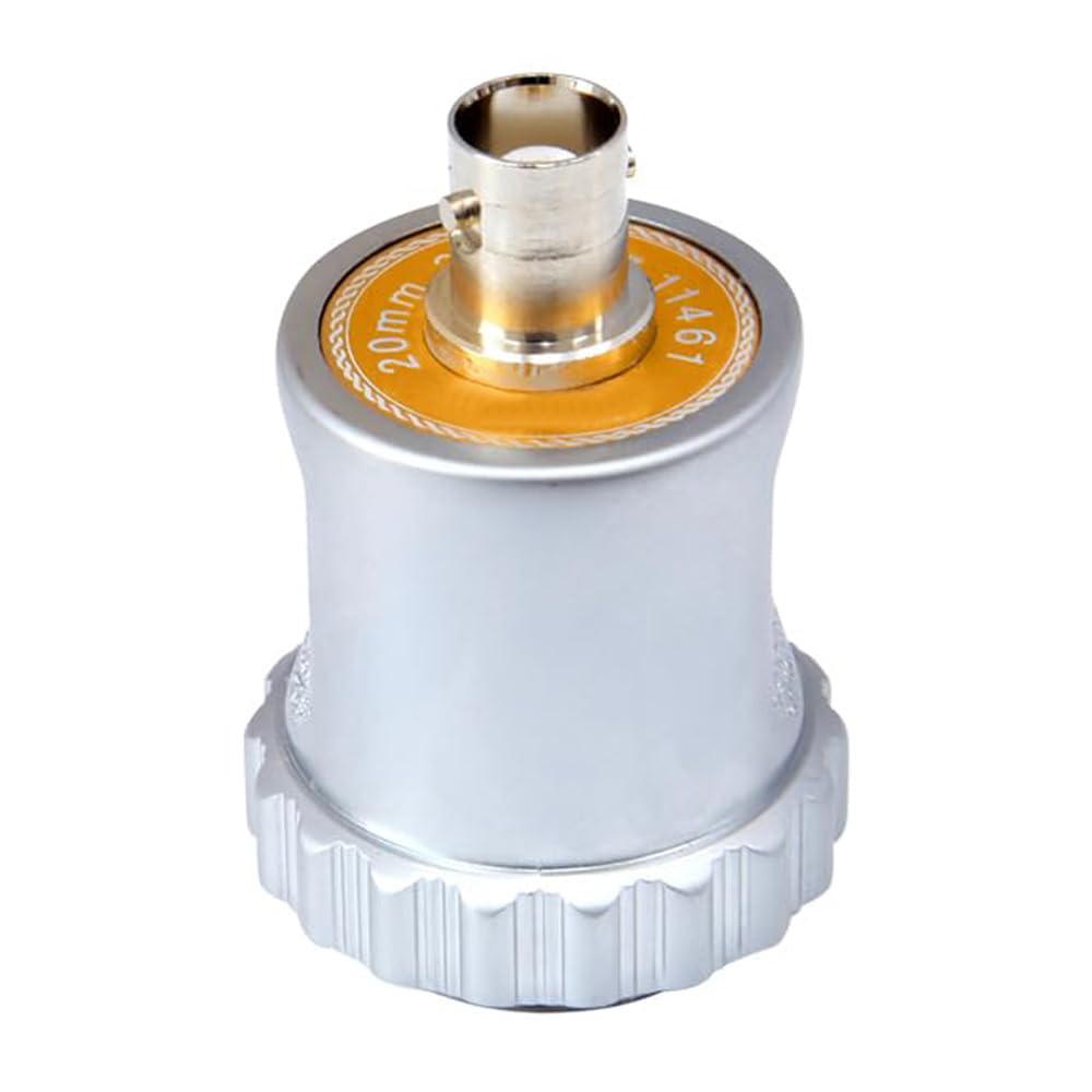 VTSYIQI Ultrasonic Flaw UT Straight Probe with Frequency 2.5MHz Element Size 20Mm Focus Length 42Mm BNC‑Top Exit Connector Matched for Ultrasonic Flaw Tester Device