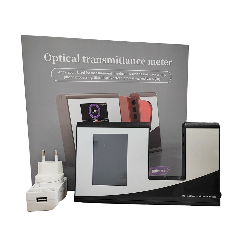 VTSYIQI Glass Light Transmittance Meter with Measuring Wavelength Range Visible Light 380nm-760nm Infrared Peak Wavelength 940nm 1400nm Infrared Full Band Illuminant UV Visible Light Infrared 940nm Infrared 1400nm Infrared Full Band SHGC and TSER