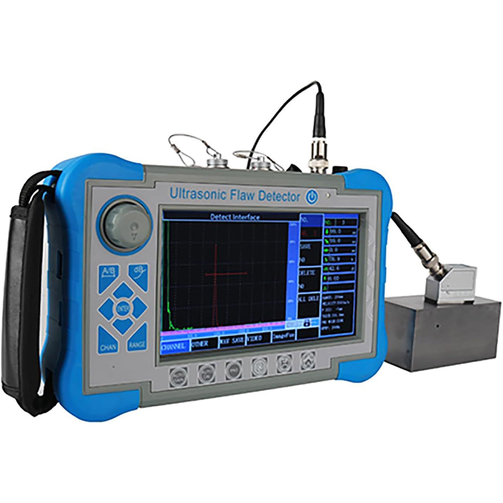 VTSYIQI Ultrasonic Flaw Detector with Testing Range 0~15000mm Material Velocity 100~20000m/s 7 Inch TFT Color Screen 800 * 480 Resolution for Weld Inspection in Manufacturing Steel Structure