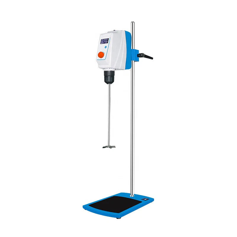 VTSYIQI  Overhead Electric Mixer Overhead Stirrer with Speed Range 30-2200rpm LCD Display Timing Range 1~9999min Maximum Mixing Capacity 20L RS232 Interface Overload Protection Motor Protection